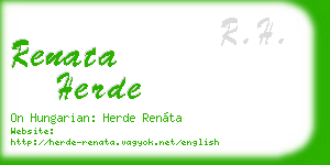 renata herde business card